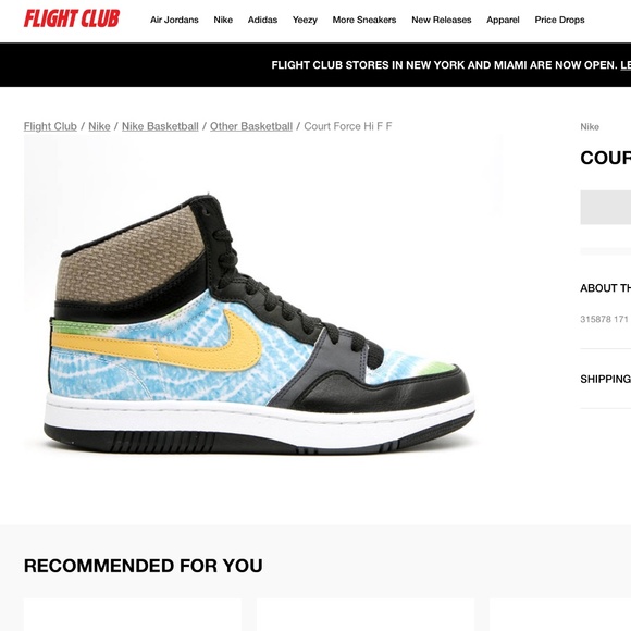 NIKE 2007 Court Force HI F/F Sneakers (315878 171) main image 4
